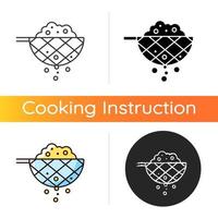 Sift cooking ingredient icon vector