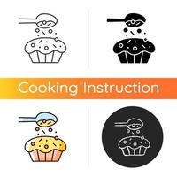 Sprinkle for baking icon vector