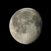 Waning gibbous moon photo