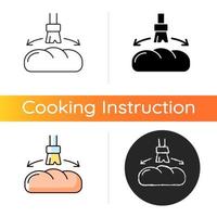 Grease for baking icon vector