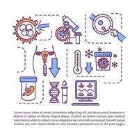 Reproductive technology concept icon with text vector