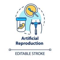icono del concepto de reproducción artificial vector