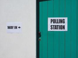 General elections polling station photo