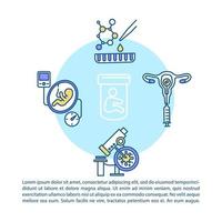 Reproductive technology concept icon with text vector