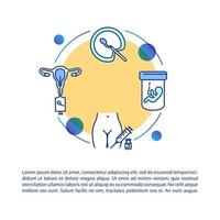 Reproductive technology concept icon with text vector