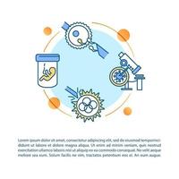 Reproductive technology concept icon with text vector