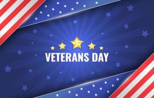 Happy Veterans Day of America Background vector