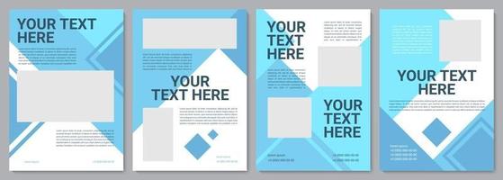 Business offering brochure template vector