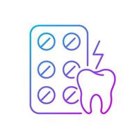 Painkillers gradient linear vector icon