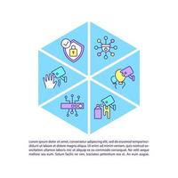 Surveillance systems concept line icons with text vector