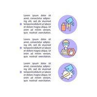 Vandalism protection concept line icons with text vector