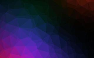 Dark Multicolor, Rainbow vector triangle mosaic template.