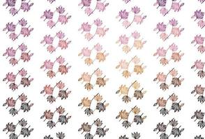 Light Red, Yellow vector sketch pattern.