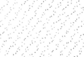 Light Silver, Gray vector backdrop with music notes.