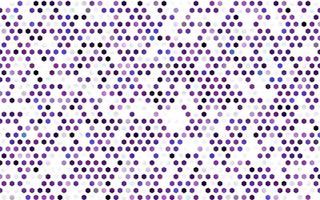 Dark Purple vector pattern with colorful hexagons.