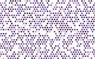 Dark Purple vector pattern with colorful hexagons.