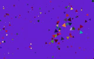 Light Multicolor, Rainbow vector template with crystals, triangles.