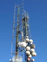 Communication tower aerials photo