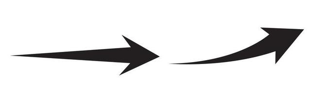 black vector arrows. Arrows icon. Arrow vector icon.
