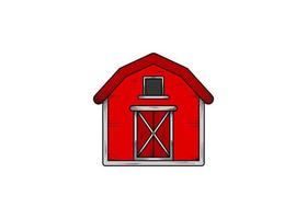 Barn hand drawn illustration design template isolated vector