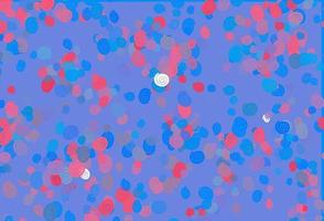 Light Blue, Red vector template with bubble shapes.