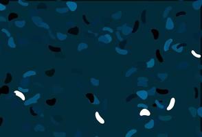 Light BLUE vector template with memphis shapes.