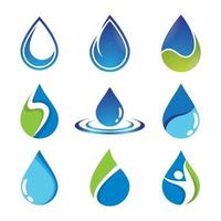 imagenes de gotas de agua vector