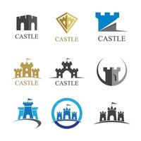 Castle logo images vector