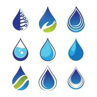 Water drop logo images vector