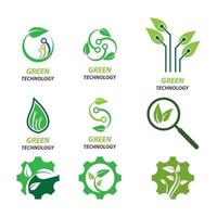 Green technology logo vector