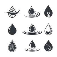 Water drop logo images vector