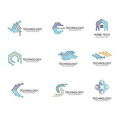 Technology logo images illustration