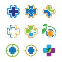 Medical care logo images vector