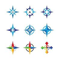 Compass logo images vector