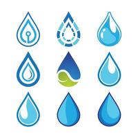 Water drop logo images vector