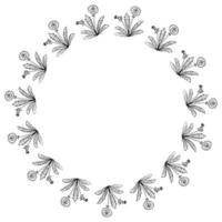 dandelion frame border vector