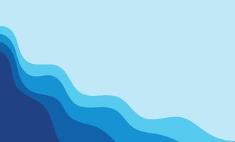 Wave blue  background vector wallpaper