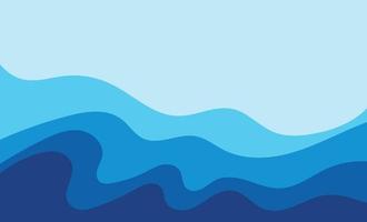 Wave blue  background vector wallpaper