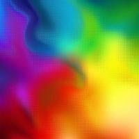 Abstract vector background. Flowing halftone vivid colors.