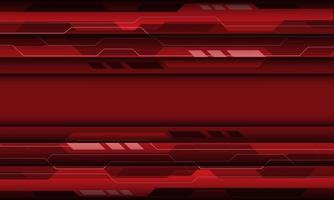 Abstract red grey cyber geometric technology futuristic vector