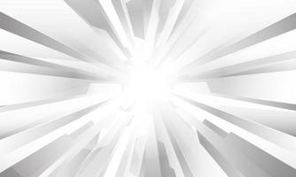 Abstract white grey geometric zoom design modern futuristic vector