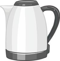 Electric kettle with handle isolated on white background