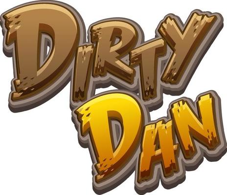 Dirty Dan logo text design