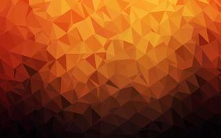 Dark Red, Yellow vector shining triangular background.