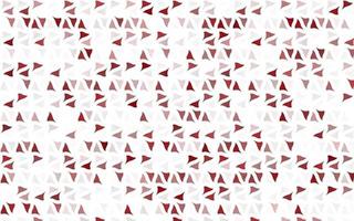 Light Red vector template with crystals, triangles.