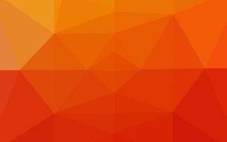 Light Red, Yellow vector polygon abstract background.