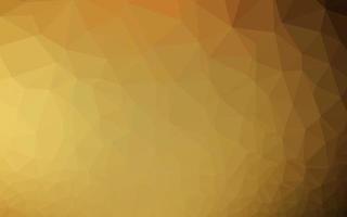 Dark Yellow, Orange vector polygon abstract layout.