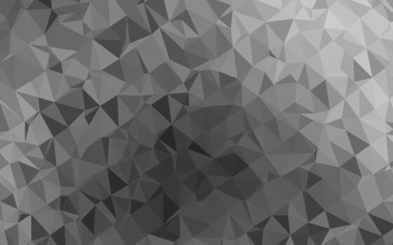 Light Silver, Gray vector shining triangular pattern.