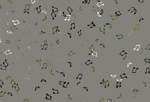 Light colorful vector backdrop with music notes.