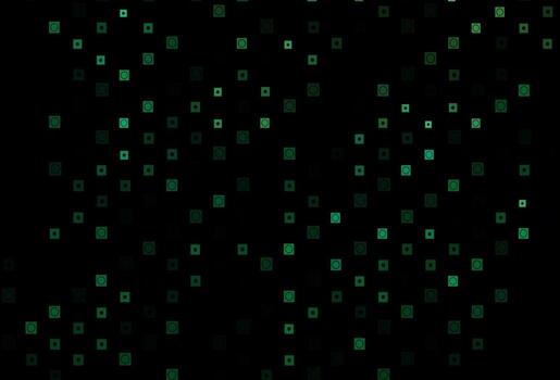 Dark Green vector texture in rectangular, circular style.